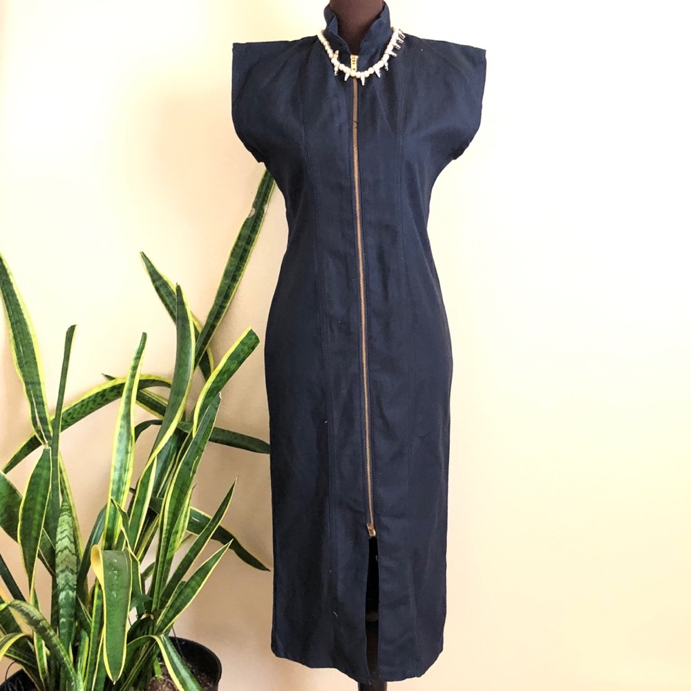 Cavalier || Sexy Denim Dark Blue Pencil Dress